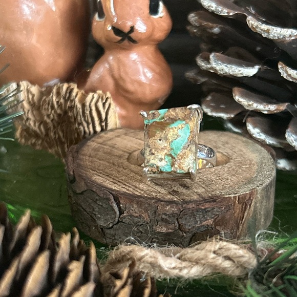 925 Sterling Royston ribbon in the rough ring - Picture 2 of 3